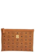 Mcm 'medium Heritage' Top Zip Pouch -