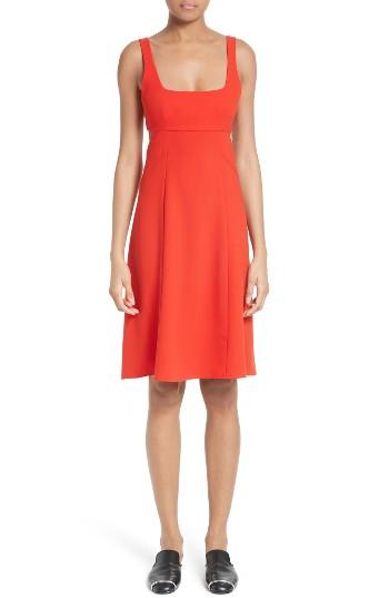 Women's T By Alexander Wang Fit & Flare Dress - Red