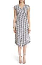 Women's St. John Collection Thatched Grid Knit Dress