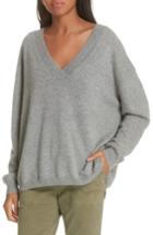 Women's Nili Lotan Merle Cashmere Sweater - Grey
