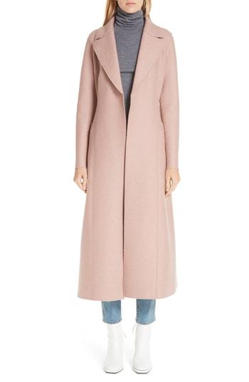 Women's Harris Wharf London Long Wool Duster Coat Us / 36it - Brown