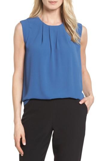Women's Vince Camuto Pleat Front Blouse - Blue