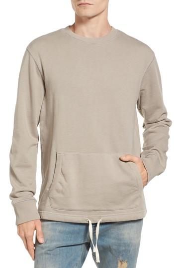 Men's Treasure & Bond Drawcord Hem Sweatshirt - Brown