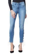 Women's Good American Good Legs Lace-up High Waist Skinny Jeans - Blue