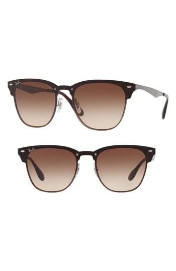 Men's Ray-ban Blaze Clubmaster 50mm Sunglasses - Gunmetal