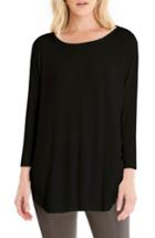 Women's Michael Stars Stretch Knit Tee, Size - Black