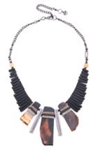 Women's Nakamol Design Agate & Onyx Statement Necklace