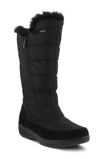 Women's Spring Step Mireya Waterproof Faux Fur Lined Boot .5-6us / 36eu - Black