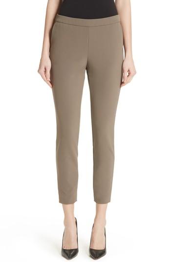Women's Lafayette 148 New York Murray Cotton Blend Crop Pants - Brown