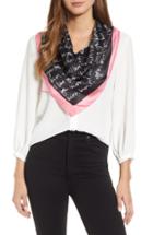 Women's Kate Spade New York Sweetheart I Love You Square Silk Scarf