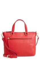 Nordstrom Lexa Leather Crossbody Bag - Red