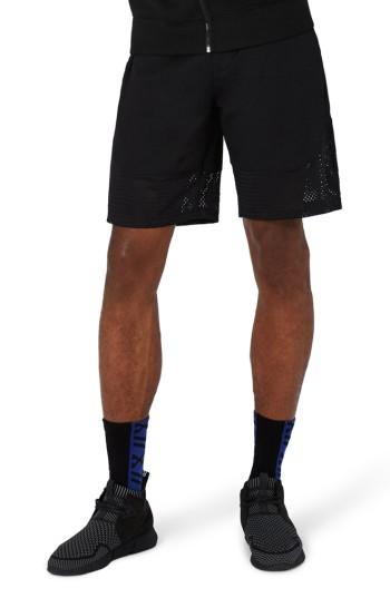 Men's Topman Aaa Collection Mesh Hem Shorts