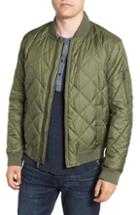 Men's Marc New York By Andrew Marc Fletcher Quilted Bomber Jacket, Size - Green