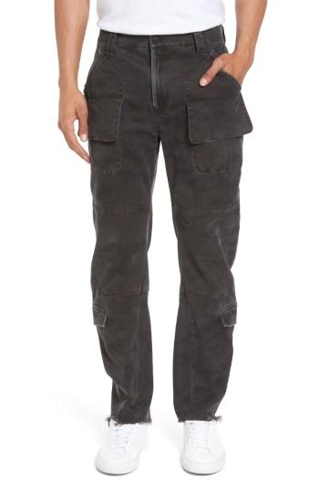 Men's Hudson Jeans Endeavor Relaxed Straight Leg Cargo Pants - Grey