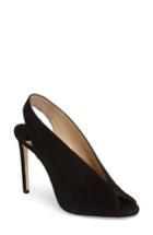 Women's Jimmy Choo Shar Peep Toe Slingback Pump Us / 34eu - Black