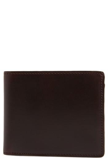 Men's Nordstrom Men's Shop Darien Leather Wallet - Burgundy