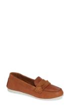 Women's Frye Sedona Top Seam Moccasin Loafer .5 M - Brown