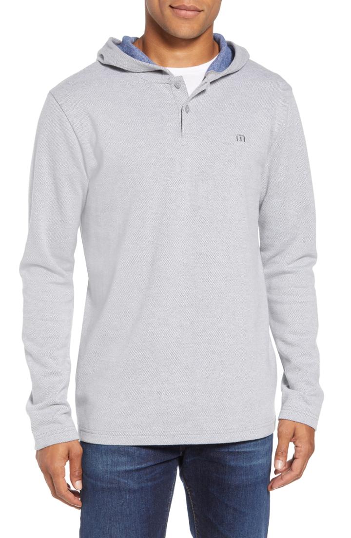 Men's Travis Mathew Sainz Hoodie, Size - Grey