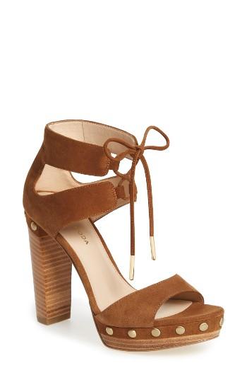 Women's Pelle Moda Pacific Platform Sandal M - Brown