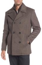 Men's Reaction Kenneth Cole Wool Blend Peacoat - Brown