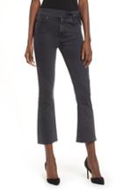 Women's Paige Colette Sash Waist Crop Flare Jeans - Black