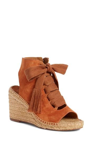 Women's Chloe Harper Peep Toe Espadrille Bootie Us / 36eu - Brown