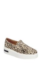 Women's Linea Paolo Fairfax Ii Genuine Calf Hair Platform Sneaker M - Beige