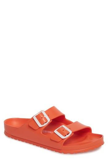 Men's Birkenstock 'essentials - Arizona Eva' Waterproof Slide Sandal -8.5us / 41eu D - Coral