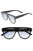 Women's Bonnie Clyde Continuum 63mm Oversize Flat Top Sunglasses - Blue Gradient