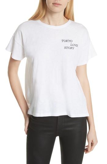 Women's Rag & Bone/jean Tokyo Love Story Vintage Tee, Size - White