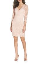 Women's Lulus Lace Cocktail Dress - Pink