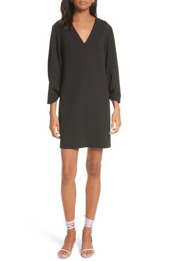 Women's Tibi Crepe Balloon Sleeve Dress - Black