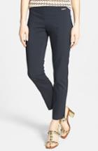 Women's Tory Burch 'callie' Seamed Crop Pants - Blue