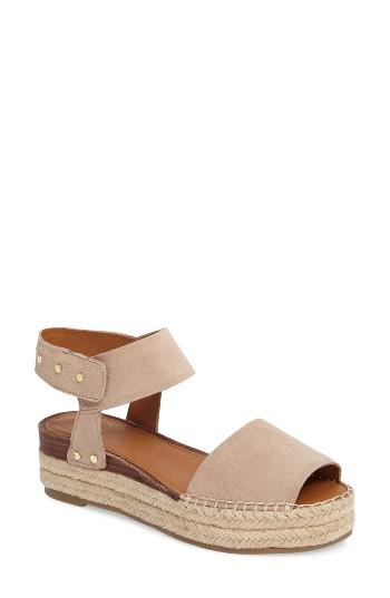 Women's Sarto By Franco Sarto Oak Platform Wedge Espadrille .5 M - Beige