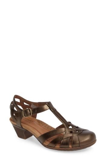 Women's Rockport Cobb Hill 'aubrey' Sandal N - Metallic
