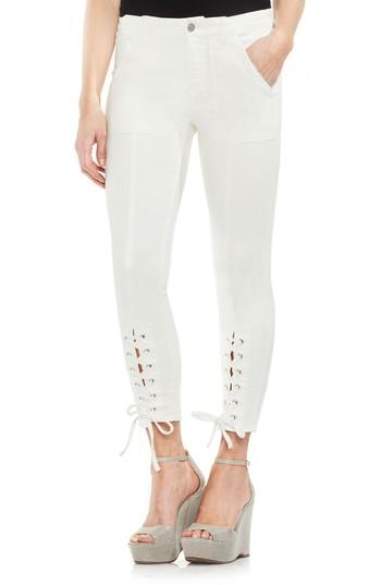 Women's Vince Camuto Lace-up Cuff D-luxe Pants - White