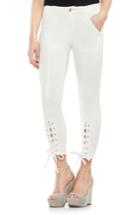 Women's Vince Camuto Lace-up Cuff D-luxe Pants - White