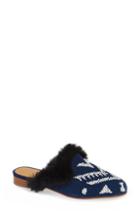 Women's Rollie Madison Studded Genuine Calf Hair Loafer Mule Us / 38eu - Black