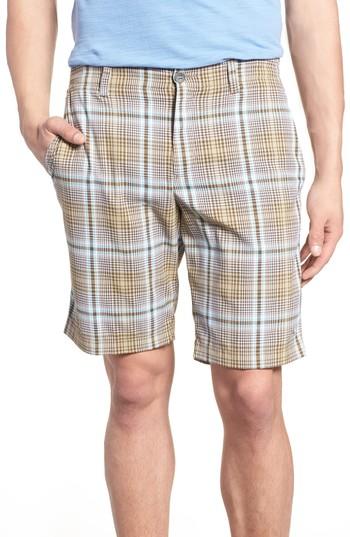 Men's Tommy Bahama Playa Tech Classic Fit Plaid Shorts - Beige