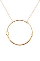 Women's Sarah & Sebastian 'large Foam' Gold & Diamond Pendant Necklace