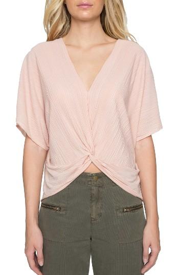 Women's Willow & Clay Twist Front Plisse Top