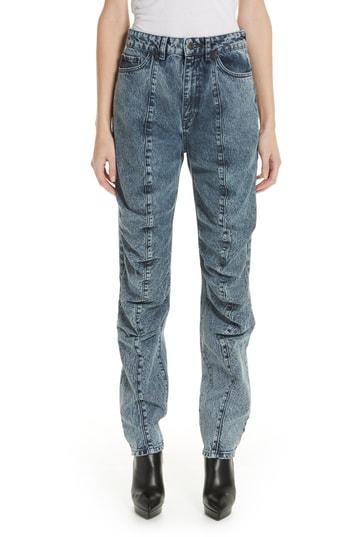 Women's Y/project Stonewash Ruffle Jeans - Blue