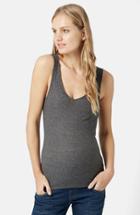 Women's Topshop 'alice' Ribbed Maternity Tank Us (fits Like 10-12) - Grey