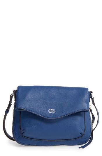 Vince Camuto Dafni Leather Crossbody - Blue