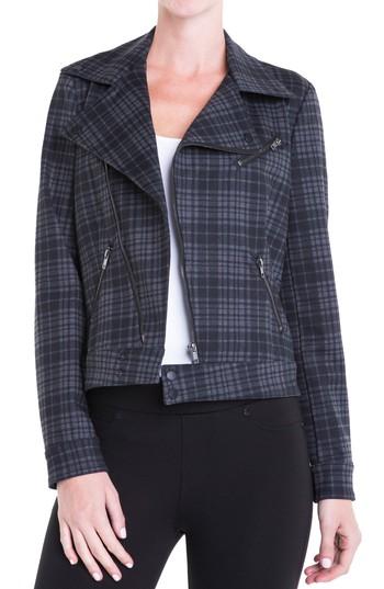 Women's Liverpool Jeans Company Plaid Moto Jacket