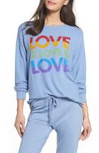 Women's Junk Food Love Sweatshirt - Blue
