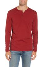 Men's Patagonia 'daily' Long Sleeve Organic Cotton Henley - Red