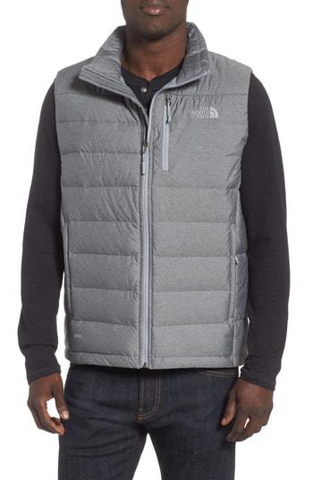 Men's The North Face 'aconcagua' Goose Down Vest - Grey