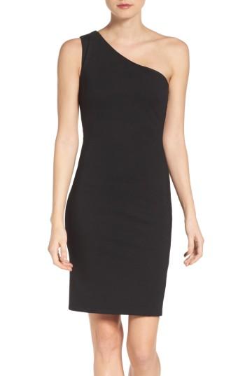 Women's Ali & Jay One-shoulder Sheath Dress - Black