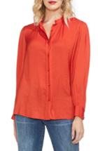 Women's Vince Camuto Pintuck Rumple Blouse - Red